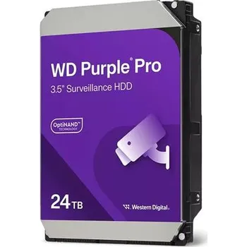 Pevný disk WD Purple PRO WD241PURP 24TB, SATA III 3.5", 512MB 7200RPM, 287MB s, CMR