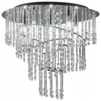 Kulatý Stropní Svítidlo Zuma Line 45 x 45 cm stříbrná