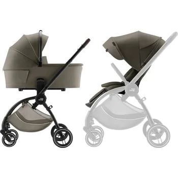 Kočárek Britax Römer SET 2v1 kočárek Rio + hluboká korba Lux Urban Olive - vystavený kus