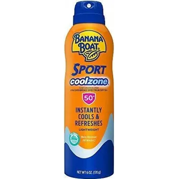 Přípravek na opalování Sprej na opalování s filtrem SPF 50 Banana Boat Sport Cool Zone 170 ml