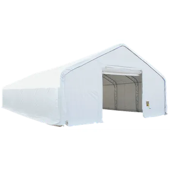 Zahradní stavba Plachtová hala hranatá HeavyDuty 10m x 18,3m x 3,2m/5,2m PVC 900g/m² F90