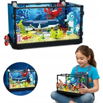 ostatní stavebnice Stavebnice – sada akvária s rybičkami 648 dílů prvků Coil