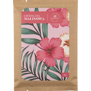 Čokoláda DESEO BÍLÁ ČOKOLÁDA S LYOFILIZOVANÝMI MALINAMI 60G