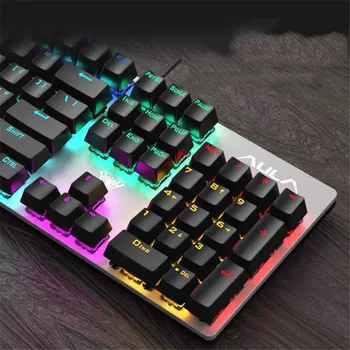 MECHANICKÁ KLÁVESNICE A MYŠ S BLUE SWITCH PŘEPÍNAČI - USB