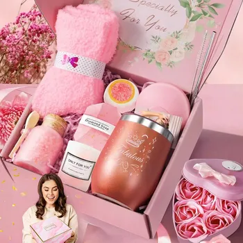 Kosmetická sada KOŠÍK DÁRKOVÁ SADA PRO ŽENU JAKO DÁREK PRO MAMINKU, DCERU, BABIČKU
