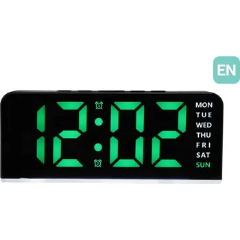 Budík Budík do sítě JVD SB8033.2 digitální, zelená čísla