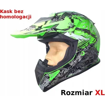 Helma na motorku MOTOCYKLOVÁ PŘILBA CROSS ENDURO QUAD ATV SAFEBET HF-116 Q84 NEON GREEN XL