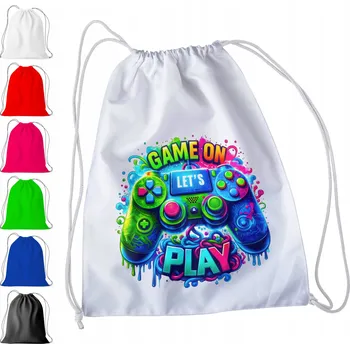 Obraz BÍLÝ SÁČEK DO ŠKOLKY, ŠKOLY, NA TV – HRÁČ 1 HRÁČ 2