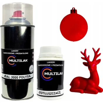 Barva ve spreji Lak ve spreji na figurky, skleněné a keramické ozdoby RAL 3000 LESKLÝ