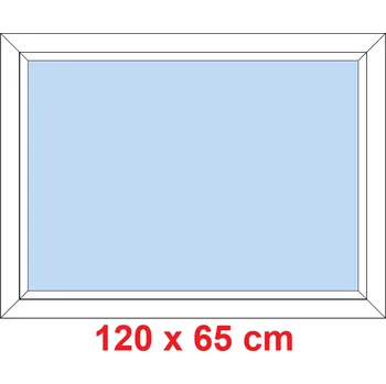 Okno Soft Plastové okno 120x65 cm, FIX neotevíravé