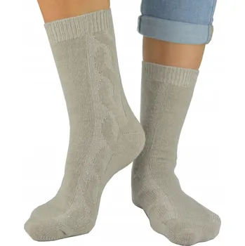 Dámské ponožky NOVITI dámské vlněné ponožky SW002 béžové 35-38