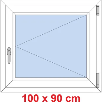 Okno Soft Plastové okno 100x90 cm, otevíravé