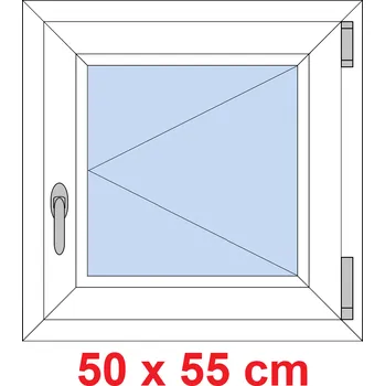Okno Soft Plastové okno 50x55 cm, otevíravé