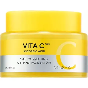 Pleťový krém VITA C PLUS Spot Correcting Sleeping Pack Cream – Noční rozjasňující krém s vitamínem C
