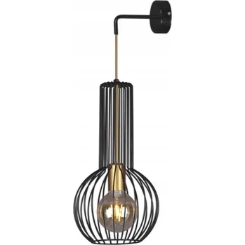 Nástěnné svítidlo Nástěnné svítidlo Kaja ARVI BLACK K-4523 černé zlaté kov E27