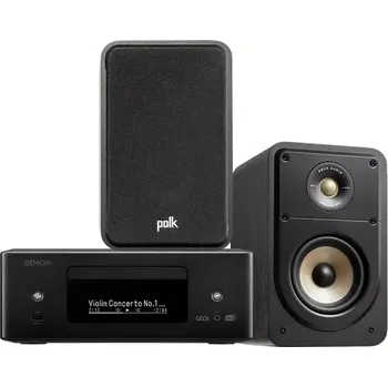 Hi-Fi systém Stereo set: Denon RCD-N12 DAB+ Polk Signature ES15, DENON Černá