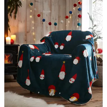 deka VÁNOČNÍ MIKULÁŠSKÁ TEPLÁ DEKA SVÁTEČNÍ PLÉD SHERPA ELF