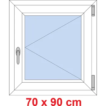 Okno Soft Plastové okno 70x90 cm, otevíravé