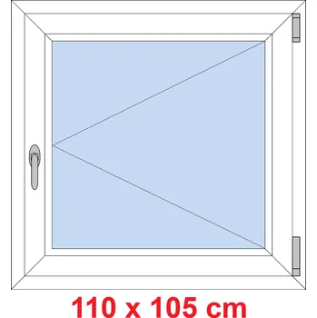 Okno Soft Plastové okno 110x105 cm, otevíravé