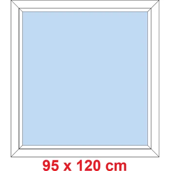 Okno Soft Plastové okno 95x120 cm, FIX neotevíravé