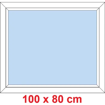 Okno Soft Plastové okno 100x80 cm, FIX neotevíravé