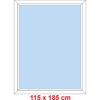 Okno Soft Plastové okno 115x185 cm, FIX neotevíravé