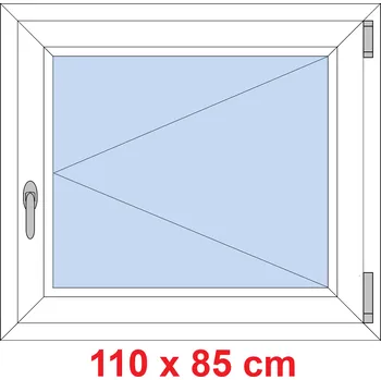 Okno Soft Plastové okno 110x85 cm, otevíravé