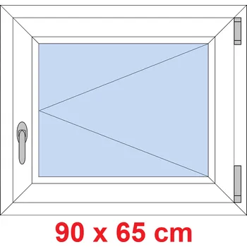 Okno Soft Plastové okno 90x65 cm, otevíravé