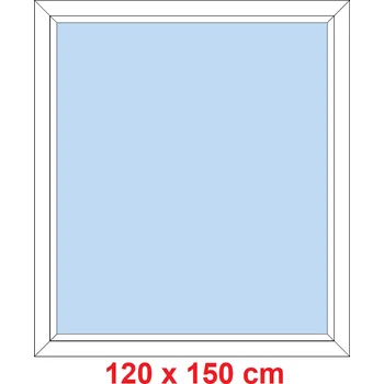 Okno Soft Plastové okno 120x150 cm, FIX neotevíravé