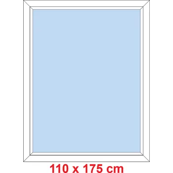 Okno Soft Plastové okno 110x175 cm, FIX neotevíravé