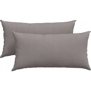 Polštář Pohovkové polštáře 2 pcs Taupe 80 x 40 cm textil