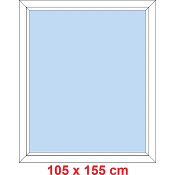Okno Soft Plastové okno 105x155 cm, FIX neotevíravé