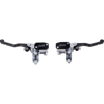 Brzda pro motocykl Sada Polini brzdová pumpa / brzdový válec s brzdovou páčkou pro řídítka 22 mm pro Yamaha Aerox 50cc LC 2004-, MBK Nitro 50cc LC 1996-, Piaggio Zip 50cc LC 1996- KIT.F.53432