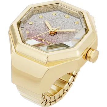 Hodinky Nine West dámské hodinky v prstenu hranaté NW/3348RINGPKG