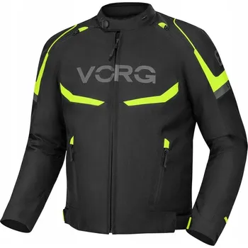 Moto bunda Pánská motocyklová bunda VORG HORNET FLUO BLK MEMBRÁNA ZATEPLENÍ ZDARMA