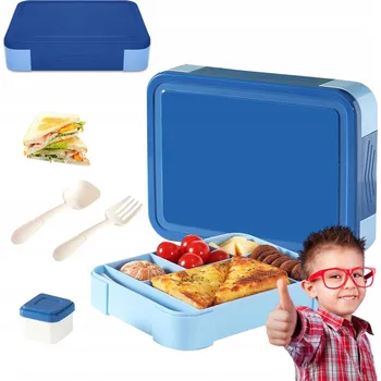 Svačinový box OBĚDOVÝ BOX PRO DĚTI SVAČINOVÝ BOX DO ŠKOLY DO PRÁCE 1330ml