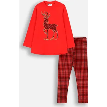 Dámské pyžamo Coccodrillo pyžamo červené, velikost 104