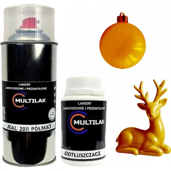 Barva ve spreji Lak ve spreji na figurky, skleněné a keramické ozdoby RAL 2011 POLOMAT