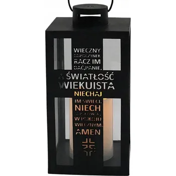 Svíčka Hřbitovní Svíčka Cortina černá 26,5 cm Věčný odpočinek