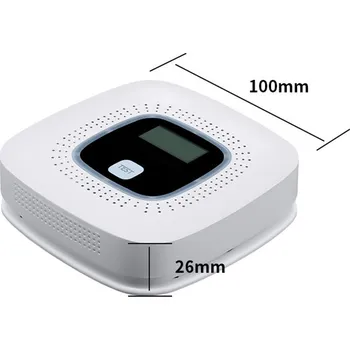 Zabezpečovací technika Czujnik czadu tlenku węgla i dymu s 10letou životností, LCD displejem a zvukovým alarmem