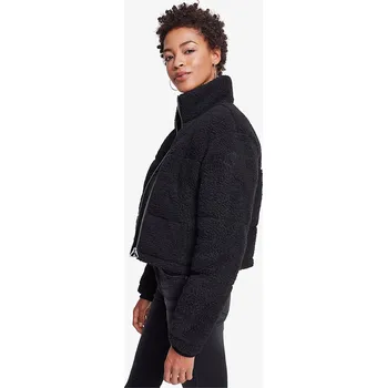 Pánská móda Bunda Urban Classics Ladies Boxy Sherpa Puffer Jacket Black S
