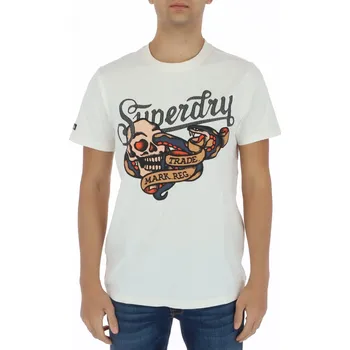 Oblečení a móda Superdry pánské tričko s potiskem Superdry bílá 3494353