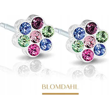 Náušnice HYPOALERGENNÍ NÁUŠNICE BLOMDAHL Květina světle růžová 6 mm