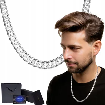 Řetízek PÁNSKÝ STŘÍBRNÝ ŘETÍZEK 55CM PANCR 23G, ŠIROKÝ ŘETĚZEK, STŘÍBRO 925