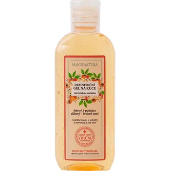 Kosmetická sada Manufaktura Certifikovaný dezinfekční gel na ruce MERUŇKA 100 ml