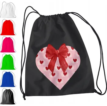 Obraz ČERNÝ SÁČEK DO ŠKOLKY, ŠKOLY, NA TV - SRDCE VALENTÝN