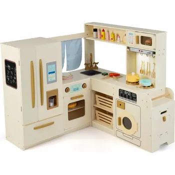 Dětská kuchyňka Rohová kuchyňka pro děti na hraní - Zábava na doma