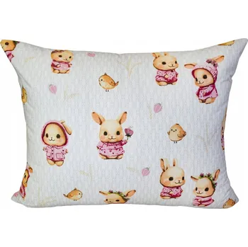 Povlak na polštářek Povlak na polštáře 70 x 50 cm Głęboki Sen Králíčci