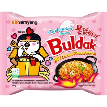 Samyang Buldak ramen Buldak Carbonara Ramen kuřecí instantní nudle - Dlouhé datum