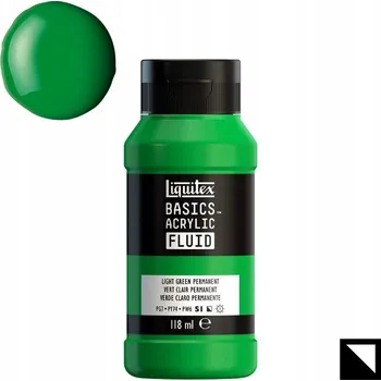 Výtvárné potřeby Liquitex Basic Fluid akrylová Barva 118ml 312 světle zelená permanentní